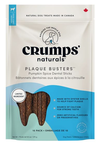 Crumps Plaque Busters with Pumpkin Spice - 10pc