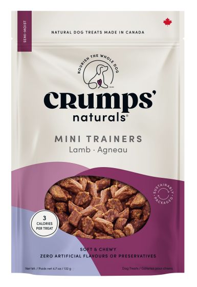 Crumps Mini Trainers Lamb Semi Moist Dog - 4.7oz