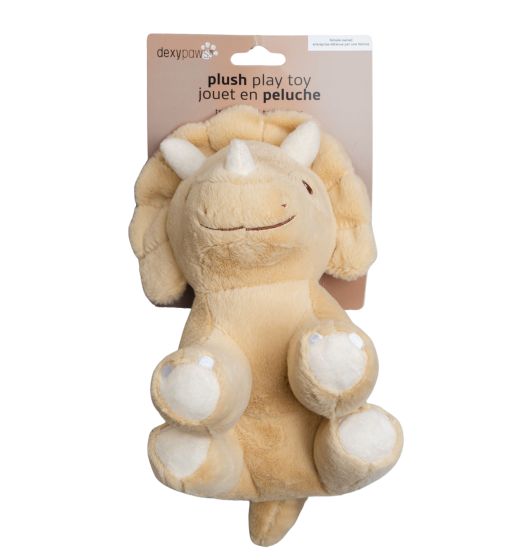 Dexypaws Plush Dinosaur Dog Toy - Each