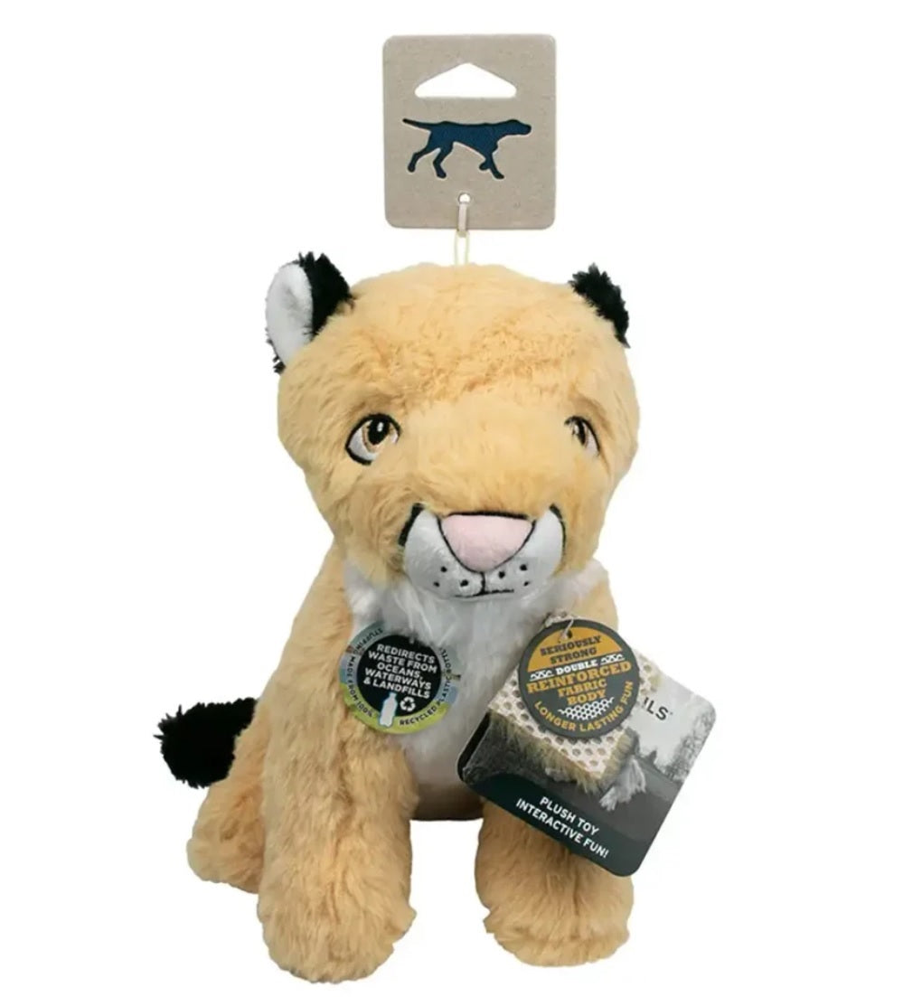 Tall Tails Plush Mountain Lion with Squeaker, Crunchh & Crinkle - 9"