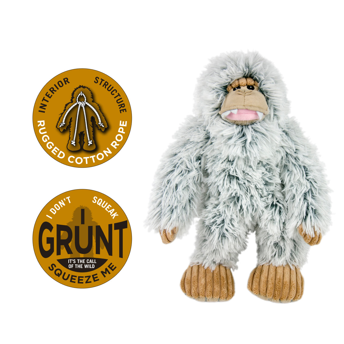 Tall Tails Yeti with Squeaker - 14"