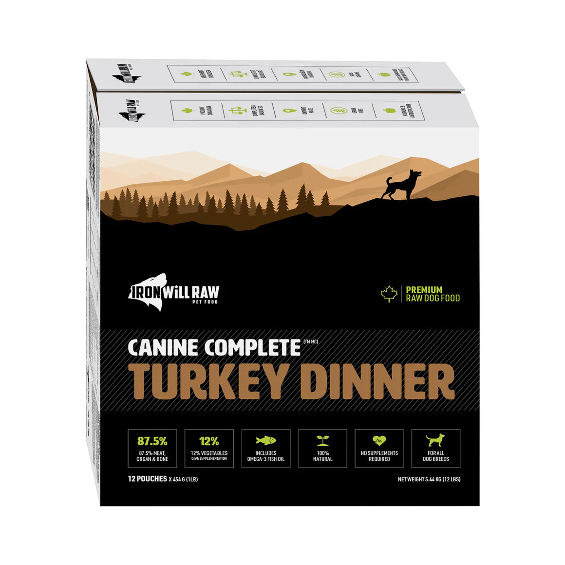 Iron Will Canine Complete Turkey Dinner - 12lbs