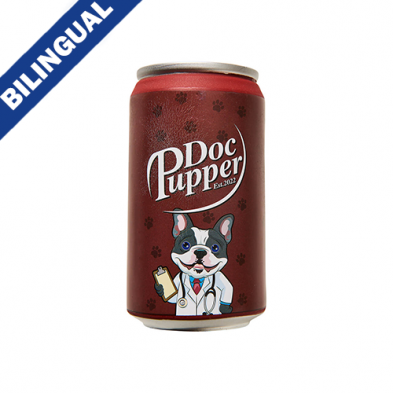 Spot® Fun Drink Doc Pupper Can 4.5" Dog Toy
