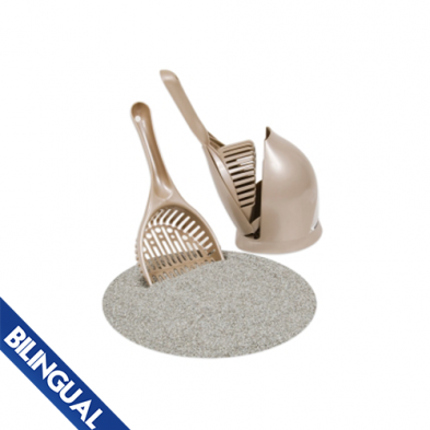 PetMate® Scoop 'N' Hide Litter Scoop - TITANIUM