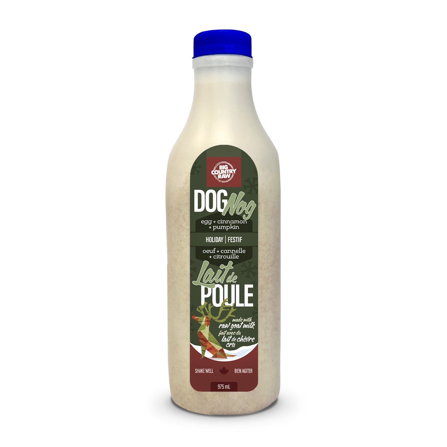BCR Raw Goat Milk Dog Nog (Seasonal) – 975ml