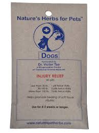 Nature's Herbs for Pets Injury Relief - 60 Pills (Dog)