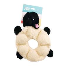 Zippy Paws Plush Loopy Sheep Dog Toy - Each