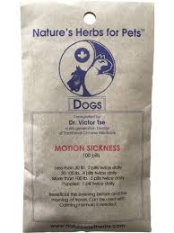 Nature's Herbs for Pets Motion Sickness Relief - 100 Pills (Dog)