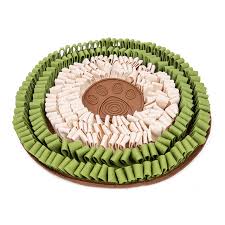 Injoya Cookie Snuffle Mat White Green - 18.9" x 18.9"