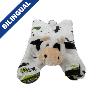 goDog Barnyard Buddies Flattie Cow - Large