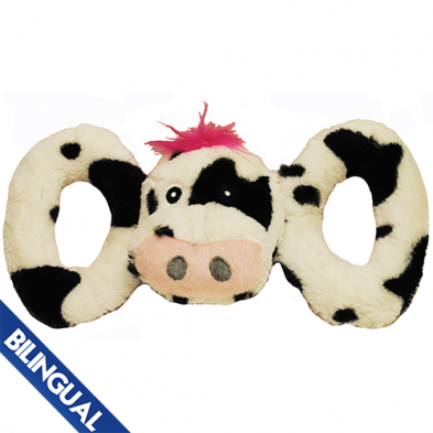 Jolly Pets Tug-A-Mals Cow - Large