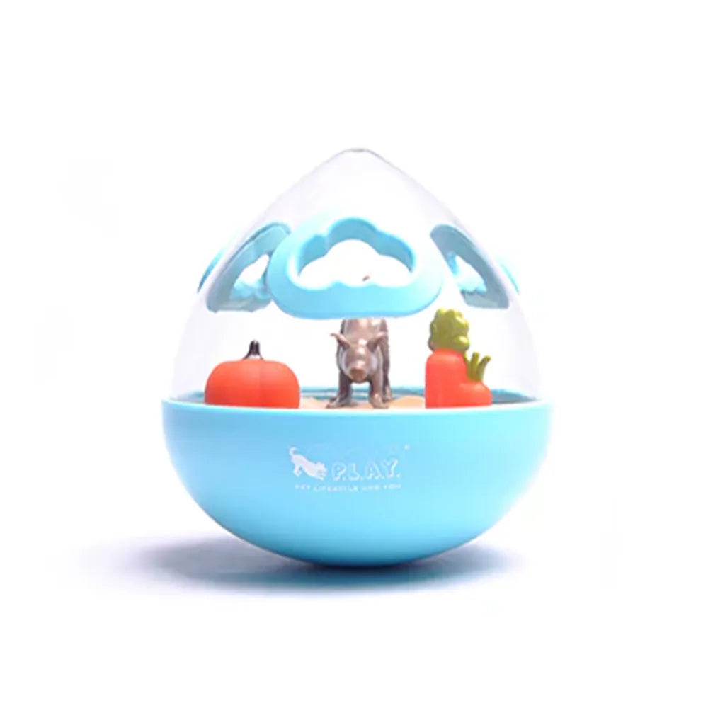 Wobble Ball 2.0 Enrichment Treat Toy - Blue