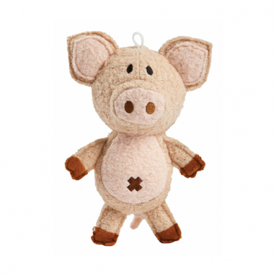 Spunky Pup Woolies Plush Pig - each