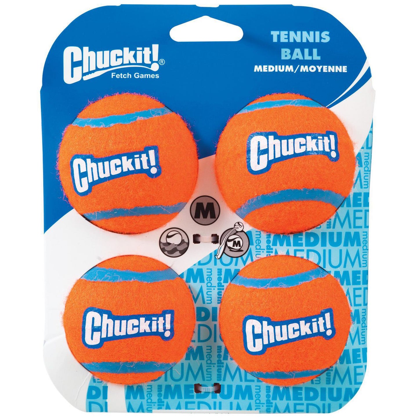 ChuckIt Tennis Ball (4pk) - Medium