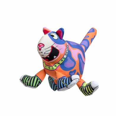 Fuzz Sneaky Cat! Scuff Toy - Large