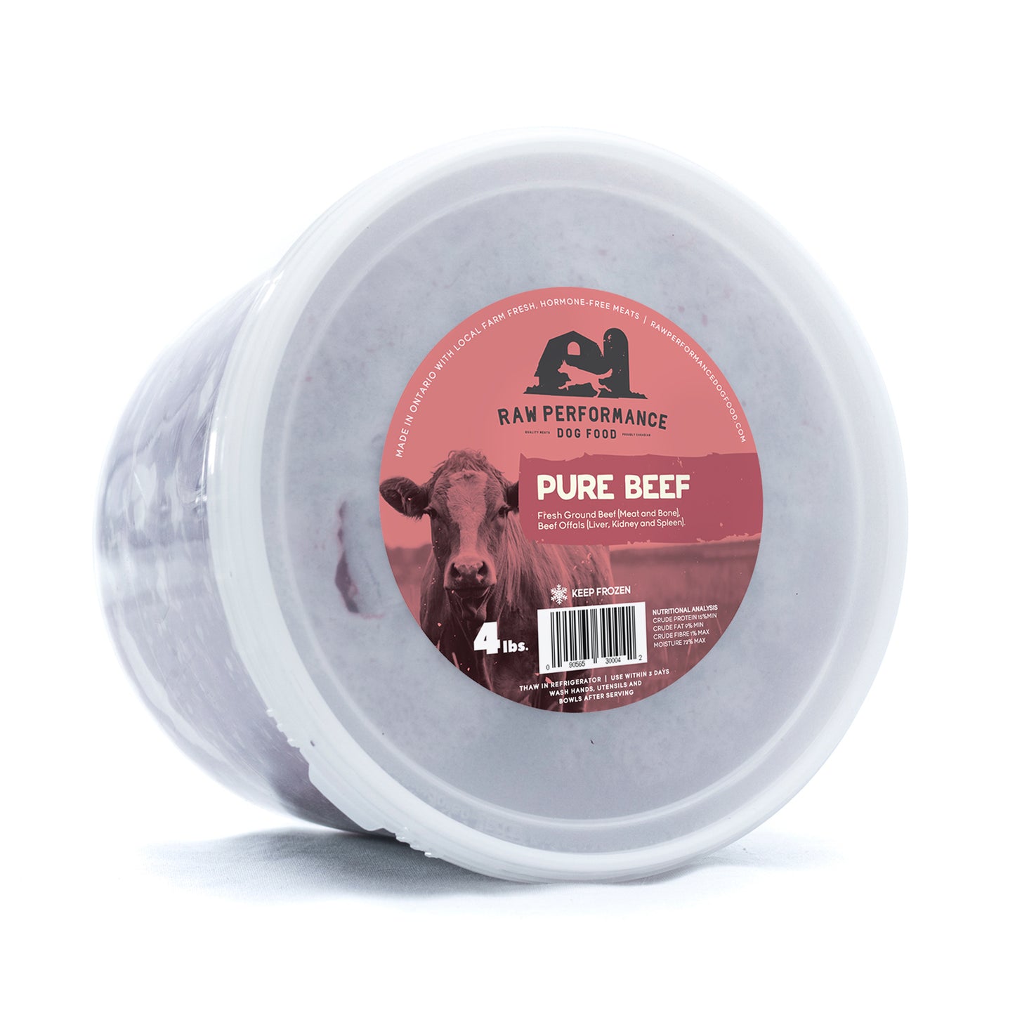 Raw Performance Pure Beef - 4lbs
