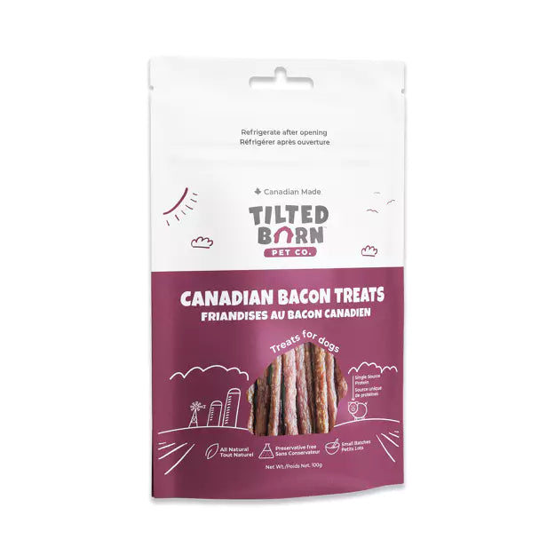 Tilted Barn Pet Co. Canadian Bacon Treats - 100g