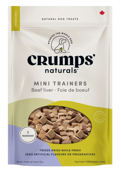 Crumps Mini Trainers Freeze Dried Beef Liver Dog - 55g