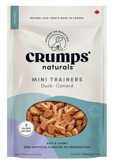 Crumps Mini Trainers Duck Semi Moist Dog - 4.7oz