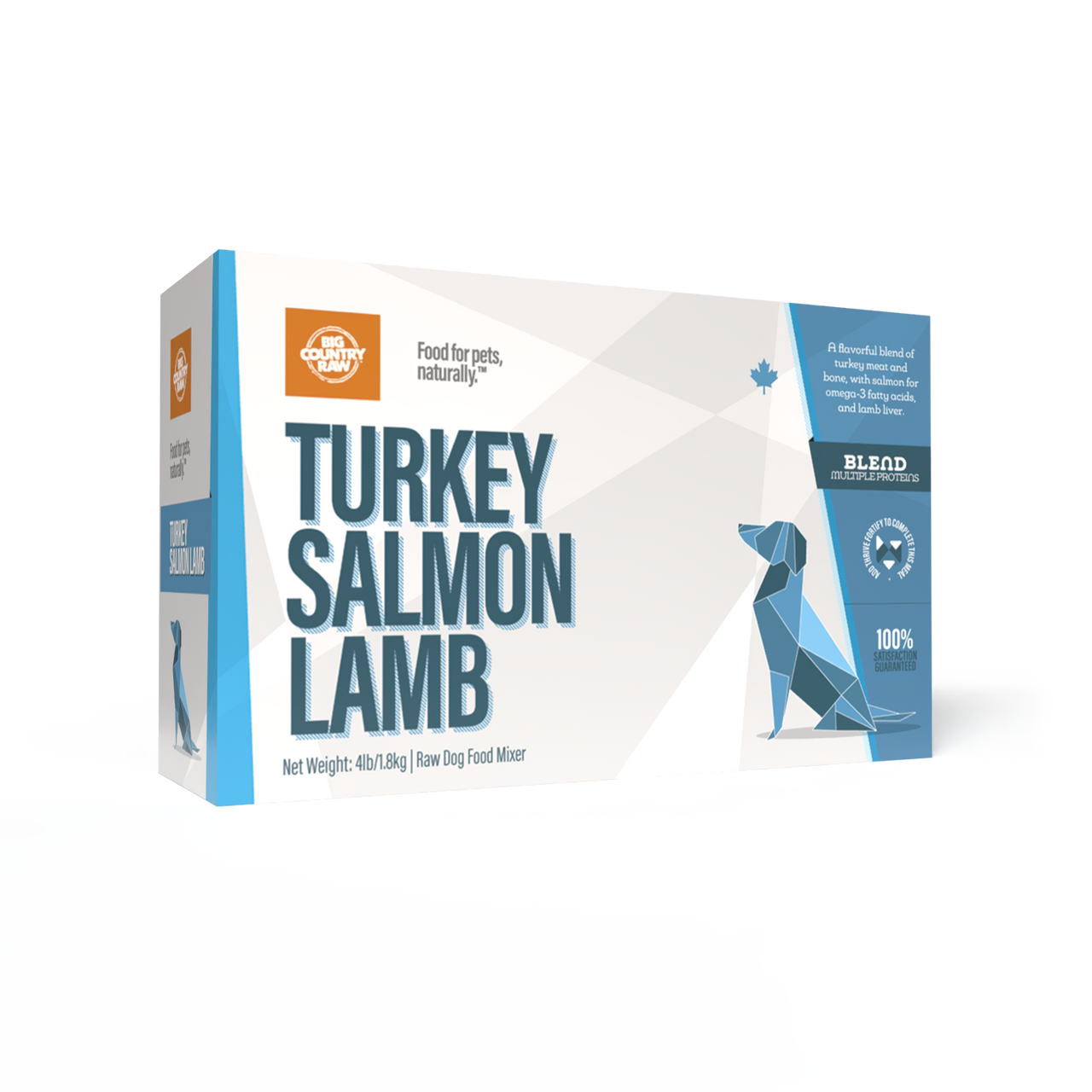 BCR Turkey Salmon Lamb Blend - 4lbs