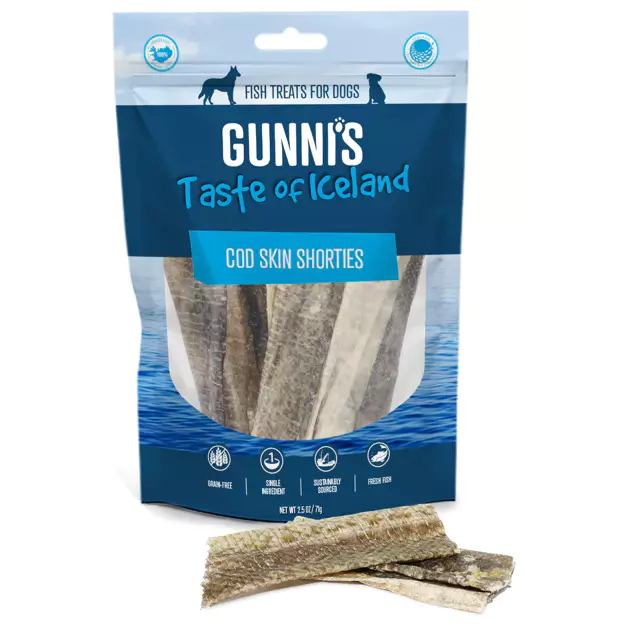 Gunni's Taste of Iceland Cod Skin Shorties - 2.5oz