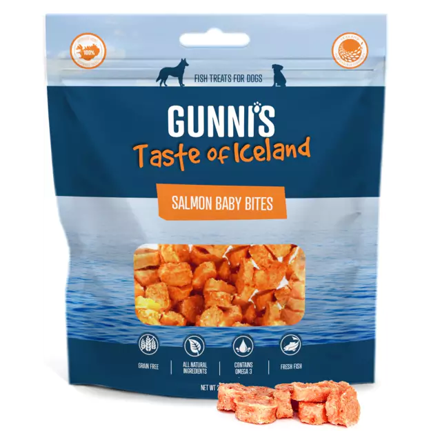 Gunni's Taste of Iceland Salmon Baby Bites - 2.5oz