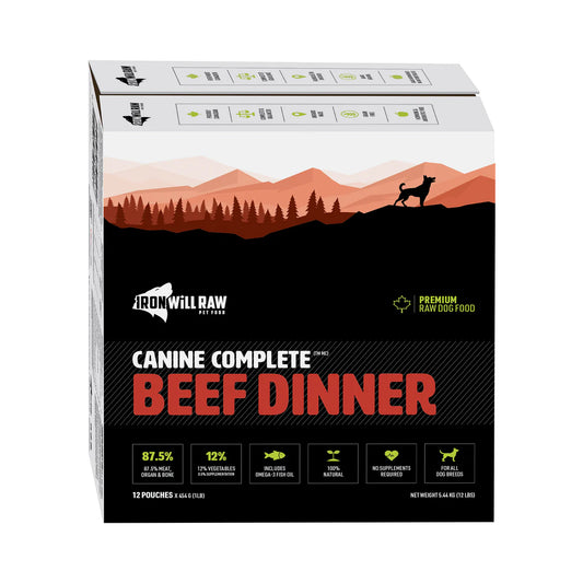 Iron Will Canine Complete Beef Dinner - 12lbs
