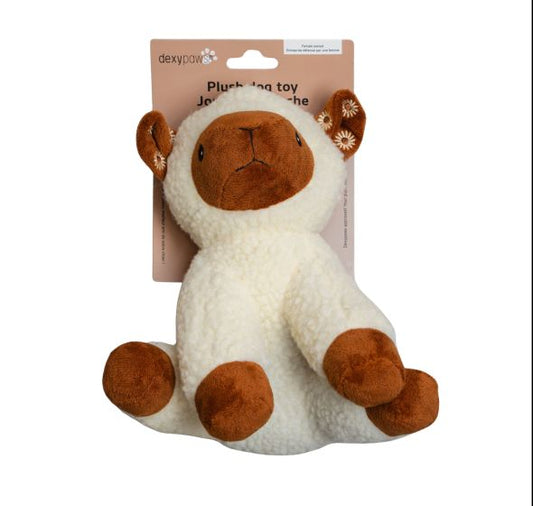 Dexypaws Plush Sheep Dog Toy - Each