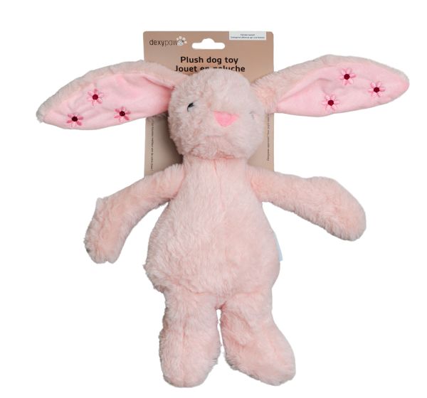 Dexypaws Plush Bunny Dog Toy - Each