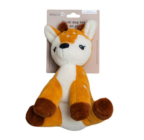 Dexypaws Plush Fawn Dog Toy - Each