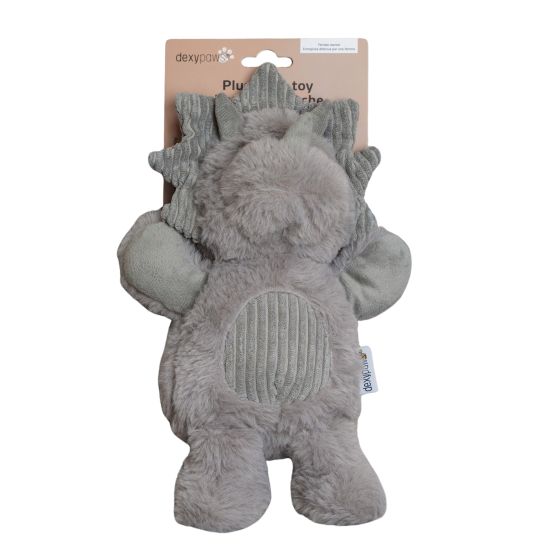 Dexypaws Plush Stegosaurus Dog Toy - Each