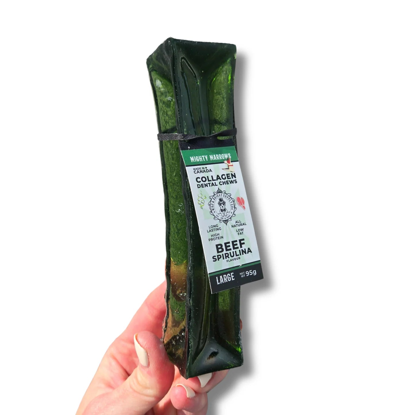 Collagen Dental Chews-Spirulina Beef - Large