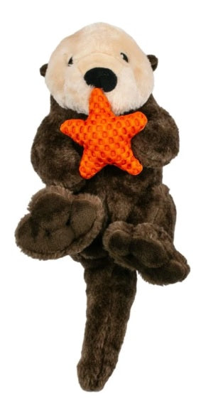 Tall Tails Plush Otter with Squeaker & Rope Interior - 13"