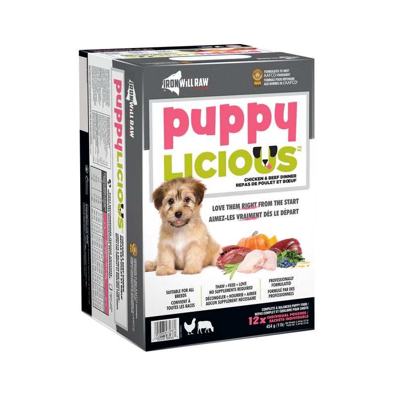 Iron Will Puppylicious Chicken & Beef Dinner - 12lbs