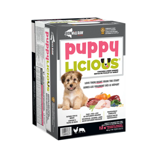 Iron Will Puppylicious Chicken & Beef Dinner - 12lbs