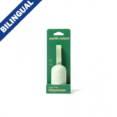 Earth Rated® Leash Dispenser 2.0 with 15 unscented poop bags - each