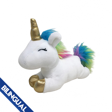 foufouBRANDS™ fouFIT™ Unicorn Plush White Small Dog Toy