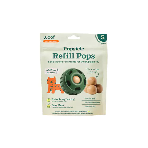 Woof Pupiscle Beef Pops Small