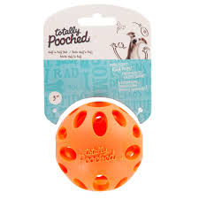 Totally Pooched Huff 'n Puff Ball Orange - Large