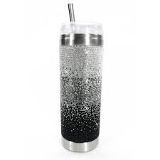 TUMBLER CRYSTAL BLACK OMBRE