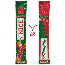 Plato Pet Treats Holiday Naughty Nice Thinkers Single Duck Recipe