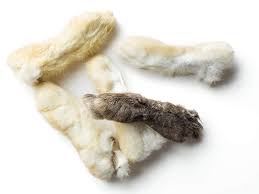 Dehydrated Rabbit feet - each