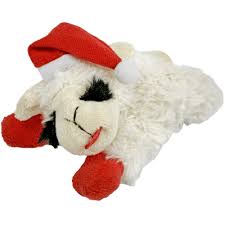 Multipet Holiday Lambchop w/ Santa Hat - 10.5”