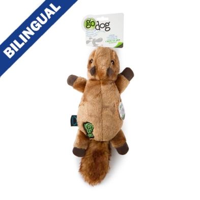 goDog Flatz Flattie Squirrel - Large