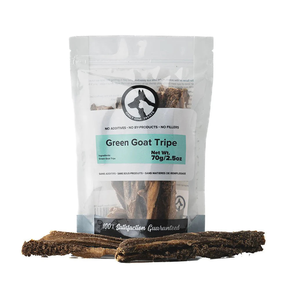 Only One Dehydrated Green Goat Tripe - 70g