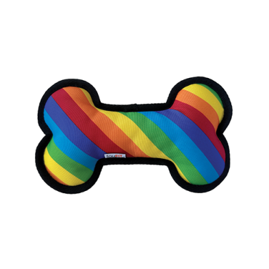 FouFouBRANDS One Love Tough Toys Bone 6.5" to 7" - each