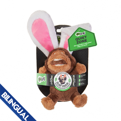 goDog Silent Squeak Flips Monkey Rabbit - Small
