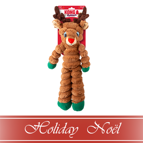 Kong Holiday Shakers Crumples Reindeer - X-Large
