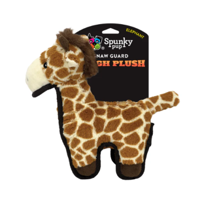 Spunky Pup Tough Plush Giraffe - each