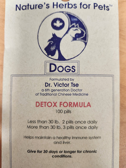 Nature's Herbs for Pets Detox Formula - 100 Pills (Dog)